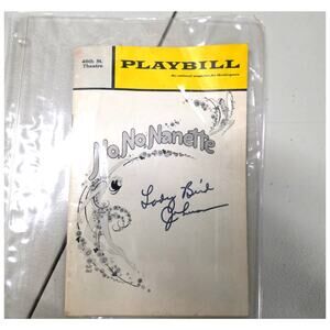 LadyBirdJohnson Signed Playbill No No Nanette 46th St Theatre Autograph Broadway